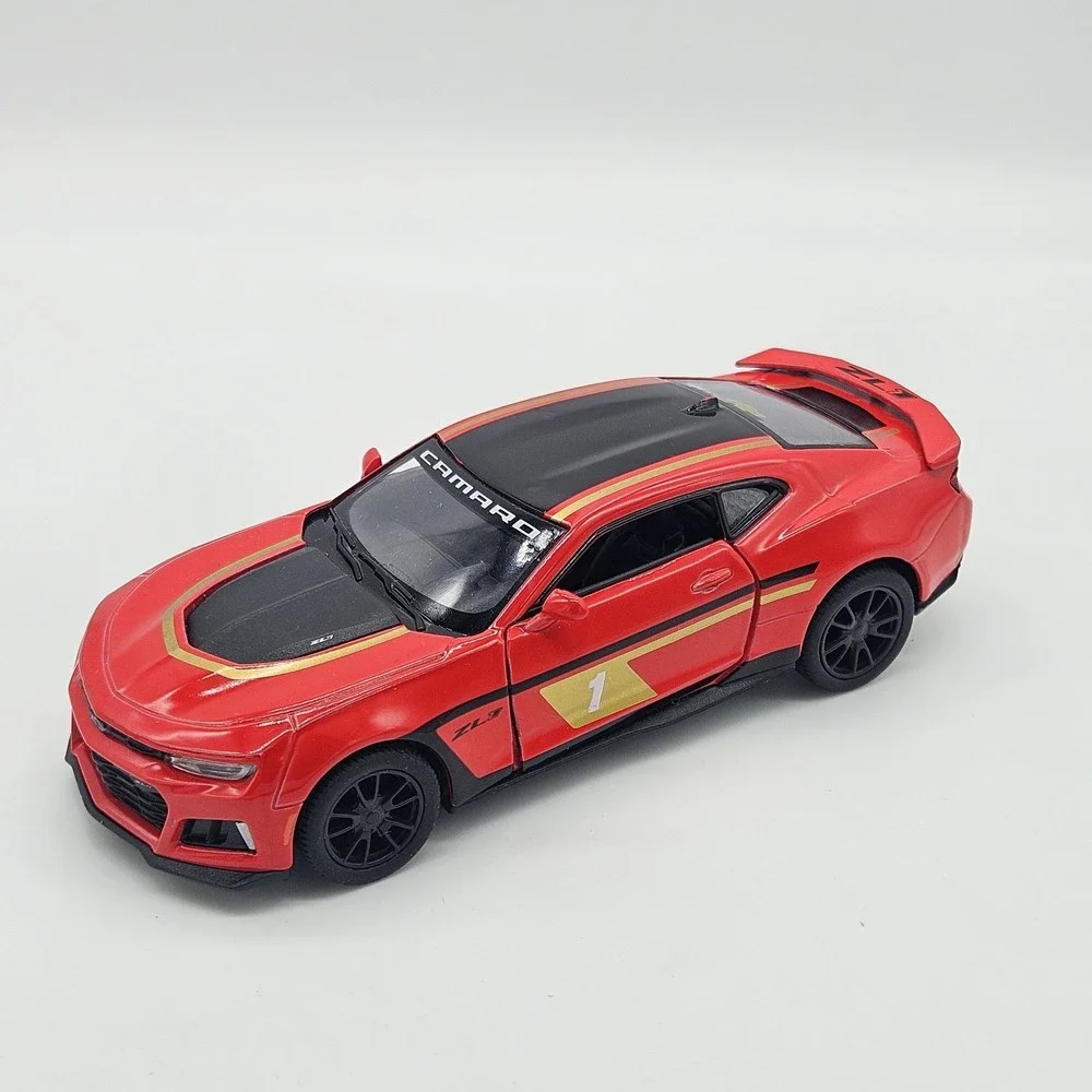 Kinsmart 2017 Chevrolet Camaro ZL1 Diecast Toy Car Red 1:38 Scale Pull Back